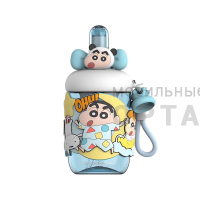 Бутылка для воды Crayon Shin-chan Tritan Space Cup 650ml LX-4174 White Бутылка для воды Crayon Shin-chan Tritan Space Cup 650ml LX-4174 White