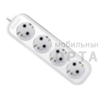 Удлинитель DEFENDER R340 4 гнезда, 3 метра, 16А/3500Вт, с заземлением, ПВС 3х1,0мм, белый (1/40) Удлинитель DEFENDER R340 4 гнезда, 3 метра, 16А/3500Вт, с заземлением, ПВС 3х1,0мм, белый (1/40)