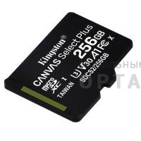 Карта памяти 256 Гб MicroSDXC Kingston Class 10 Canvas Select Plus A1 (100 Mb/s) без адаптера
