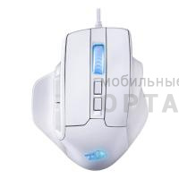 Мышь проводная игровая REDRAGON Bullseye белый,RGB,7кн,12400dpi  (1/40)