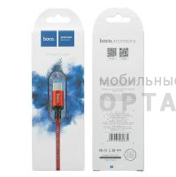 Кабель USB - Type-C HOCO X14 Times speed, 1.0м, круглый, 3.0A, ткань, цвет: красный (1/33/330)