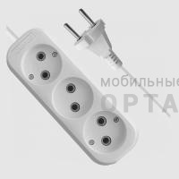 Удлинитель KRONUS 3 гнезда 1,5 метра 10А/2,2кВт без заземления ПВС 2х1,0 белый (1/40) Удлинитель KRONUS 3 гнезда 1,5 метра 10А/2,2кВт без заземления ПВС 2х1,0 белый (1/40)