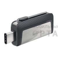 Флешка USB3.1 128 Гб SanDisk  Ultra Dual Drive USB Type-C, чёрный