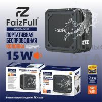 Аудио-колонка беспроводная FaizFull FK150 15W IPX6  TWS (Black) Аудио-колонка беспроводная FaizFull FK150 15W IPX6  TWS (Black)
