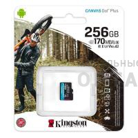 Карта памяти 256 Гб MicroSDXC Kingston Class 10 Canvas Go Plus UHS-I U3 V30 A2 (170/70 Mb/s) без адаптера