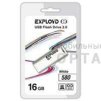 Флешка USB 16 Гб Exployd  580  белый