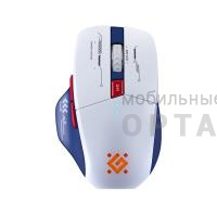 Беспроводная игровая мышь DEFENDER Tisa GM-126 бел+син,LED,7D,2.4+BT,1600dpi (1/60)