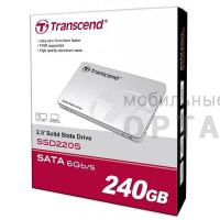 Жесткий диск SSD Transcend 240GB  220S, SATA-III, R/W - 450/550 MB/s, 2.5", SM2256, TLC
