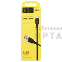 Кабель USB VDENMENV Beautiful D01 Type-C чёрный , (ТОВАР НЕ УПАКОВАН. УПАКОВКА В КОМЛЕКТЕ.)  