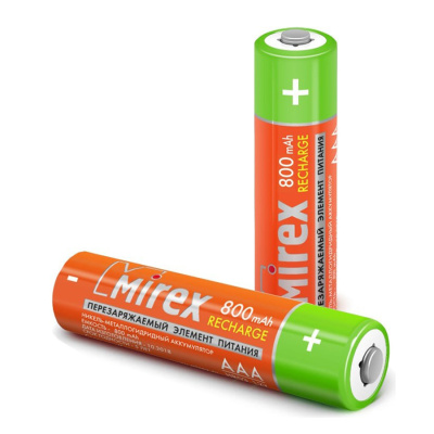 Аккумулятор Ni-MH Mirex HR03 / AAA 800mAh 1,2V 4 шт (4/40/200), ecopack