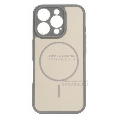 Чехол Matte MagSafe с защитой камеры в техпаке, iPhone 17, Silver