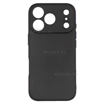Чехол Soft-touch Black силиконовый в техпаке, для iPhone 17